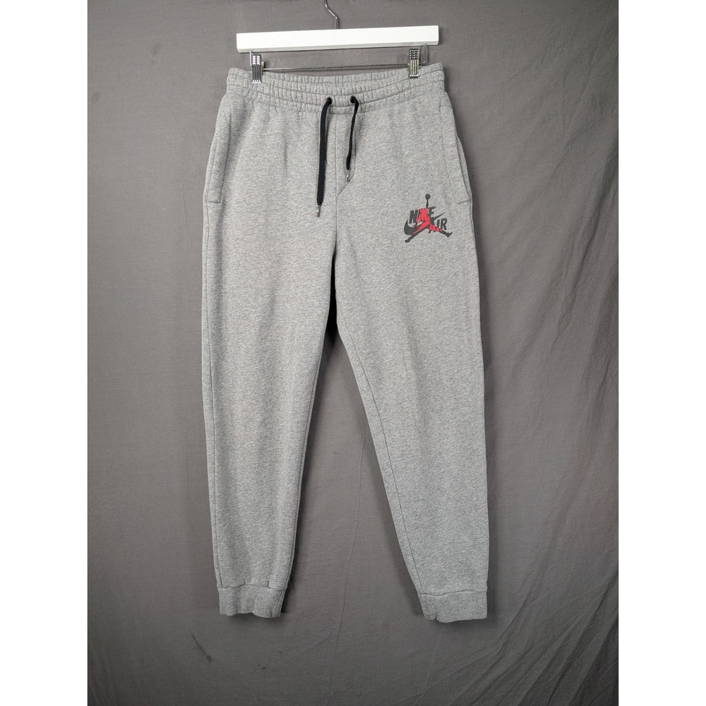 Nike Jordan Mens Jumpman Classics Fleece Joggers Gray BV6008-091 Size S